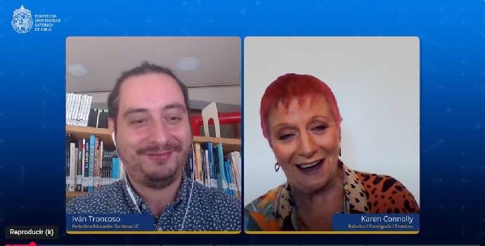 Karen Connolly, podcast Curiosos, Educación Continua UC, ok